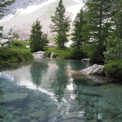 Torrente alpino - foto tratta dall'archivio fotografico della Provincia di Cuneo Immagine torrente alpino