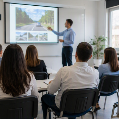 Esame insegnante teoria e istruttore guida Lezione di formazione per aspiranti insegnanti e istruttori di guida