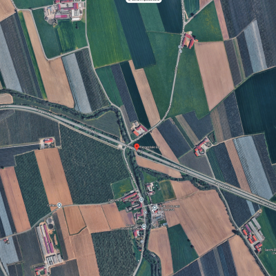 Mappa ad uso illustrativo della tangenziale EST nel comune di Saluzzo
