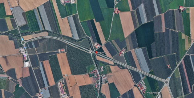 Mappa ad uso illustrativo della tangenziale EST nel comune di Saluzzo Mappa ad uso illustrativo della tangenziale EST nel comune di Saluzzo